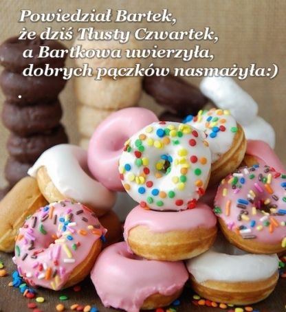 Kolorowe pączki na tłusty czwartek